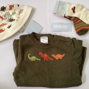 3 piece cute Gymboree set with dinosaurs